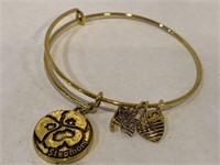 Gold Alex and Ani stepmom bracelet