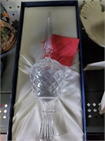 Lenox Crystal Teee Top Ornament w/Box