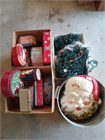 4 boxes of assorted Christmas decor