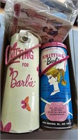 Knitting Barbie Kits and Empty Can