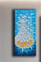 Ballet Abstract Art Oil Painting, 24x48inch