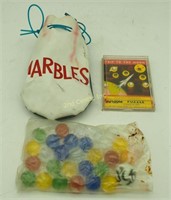Trip To The Moon Dexterity Game & Bag Of Marbles