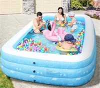 Large Inflatable Swimming Pool, 118x73x20