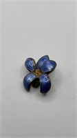 Sterling Floral Brooch