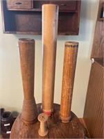 Assortment of Wooden Spools (16" to 3" tall)