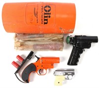 OLIN FLARE GUNS AND MONDAIL M19x CAP GUN