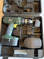 Black & Decker hand drill with charger in case