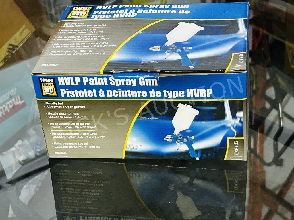 Power Fist HVLP paint sprayer in box