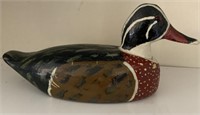 Antique hand carved decoy, fountain