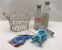 New Beach Towel Clips, Water Bottles, Eye Mask