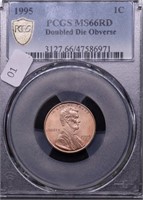 1995 PCGS MS66 RED DDO LINCOLN