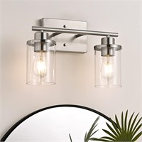 EDISHINE Bathroom Light Fixtures, 2 Light Bathroom