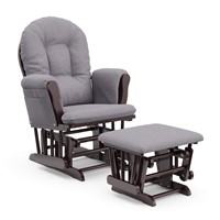 Storkcraft Premium Hoop Glider and Ottoman (Espres