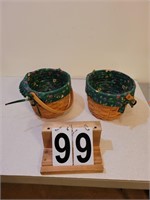 Longaberger 1997 Medium Fruit Baskets (2)