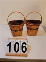 Longaberger 1993 Shades of Autumn Baskets