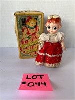 Vintage Wind-up Dancing Doll With Box