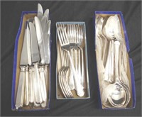 Good group James Dixon silver plated cutlery