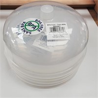 Plastic Microwave Dish Cover, BPA Free, x5