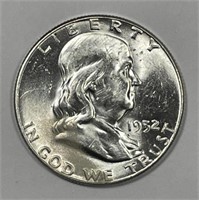 1952 Franklin Silver Half Brilliant Uncirculated