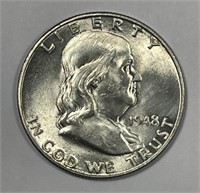 1948-D Franklin Silver Half Uncirculated UNC