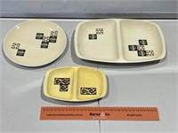 3 x CARLTON WARE Plates / Platers