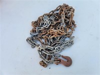 Approximately 20' Lightweight Chain w/ Hook
