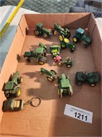 Vintage John Deere Mini Implements & Tractors