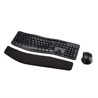 Amazon Basics Ergonomic Wireless Keyboard Mouse