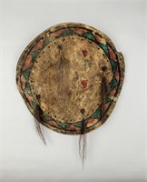 Plains Native American Indian Hide Covered Shield