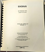 Exodus English Braille Bible Grade 2 NIV 1985