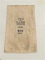 1977 US Mint Denver Cent Bag