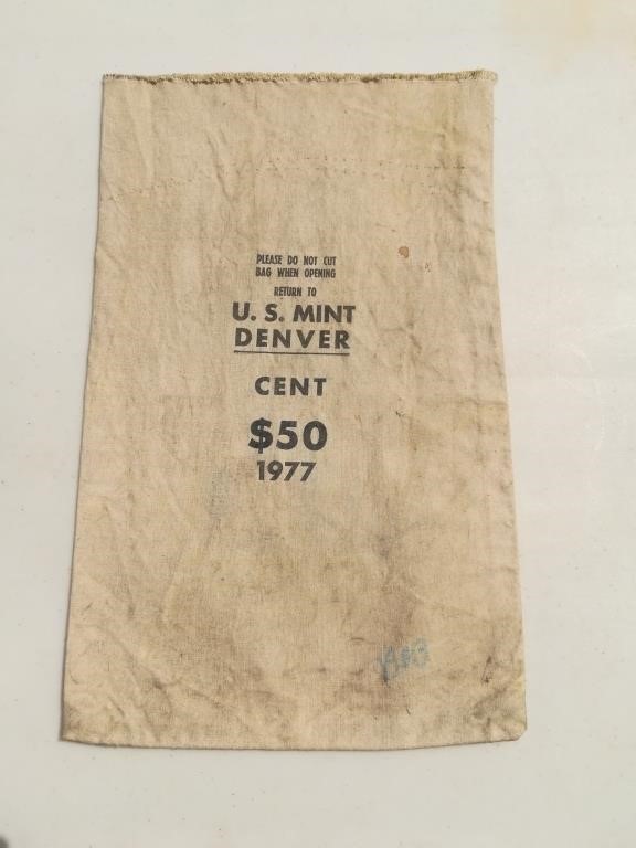 1977 US Mint Denver Cent Bag