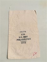 1972 US Mint Philadelphia Cent Bag
