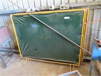 3 Welders Curtains & Stands