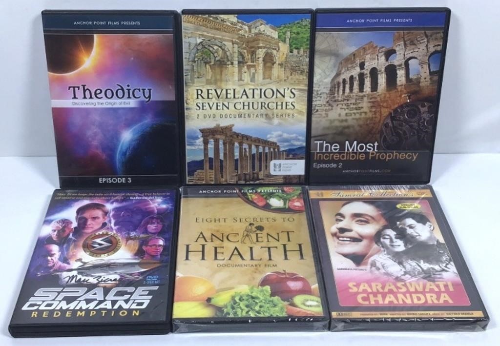 New Open Box Lot of 6 DVD’s