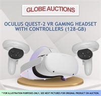 LOOKS NEW OCULUS QUEST-2 VR W/ CONTROLLERS(128-GB)