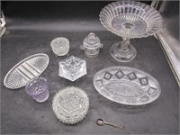 Crystal Glassware, Plates, Candy Dishes