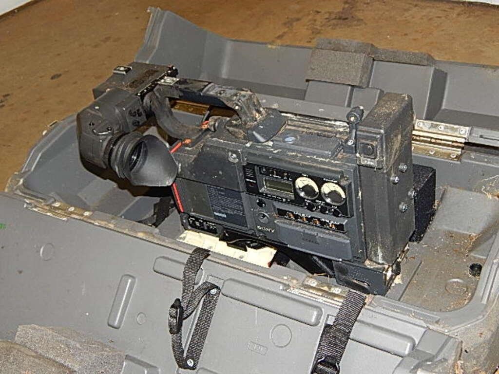Grey Sony Case w/ Camcorder Model EVV-9000