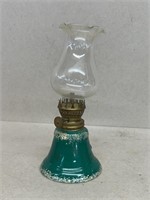 Green paint base oil lamp