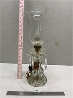 Vintage Crystal Prisms Glass Table Lamp