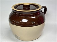 Crock Blue Crown Robinson Ransbottom Bean Pot