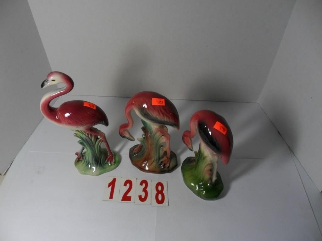 July 2024 Swan And Flamingo Figurines