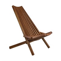 Melino Wooden Folding Chair  Low Profile