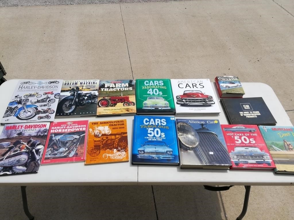 (14) Automotive, Motorcycle & Farm Equipment Books