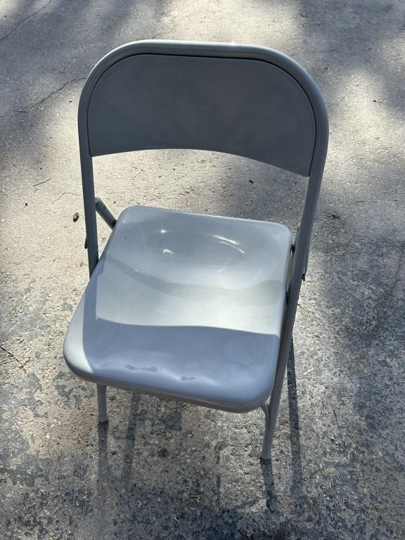 Lot of 4 Metal Folding Chairs