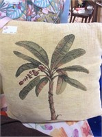 Palm tree pillow