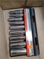 Eight piece deep socket set 3/8 Drive