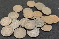 (24) Indian Head Cents Back To 1883