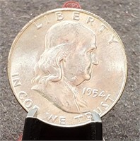1954-D Franklin Half Dollar, BU