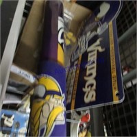 Vikings sign, flags, poster, etc.